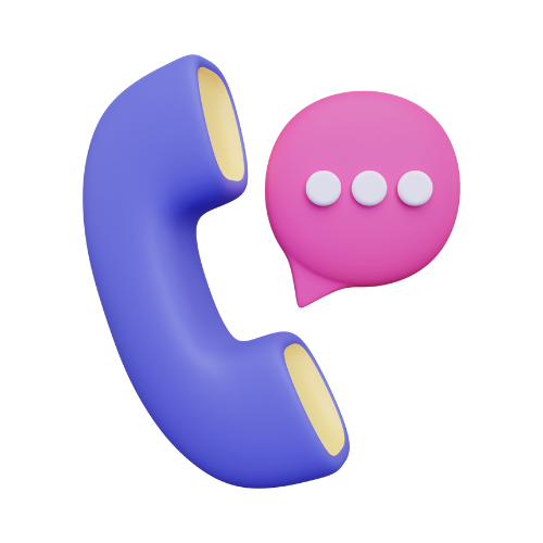 3d icono conversacion teléfono
